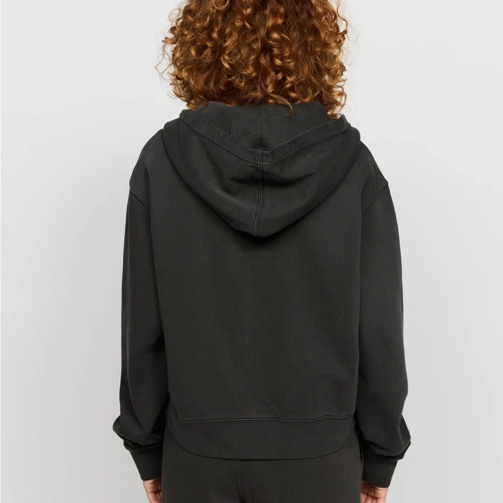 Samii Ryan Black Stone Wash Zip-Up Hoodie NWT - Picture 5 of 9